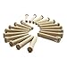 Wooden Axle Pegs for 3/8" Hole, 2-9/16" Wood Toy Wheel Pegs - Bag of 25