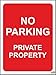 Produktbild 200 mm NO PARKING (Sticker Selbstklebend Label Schild)