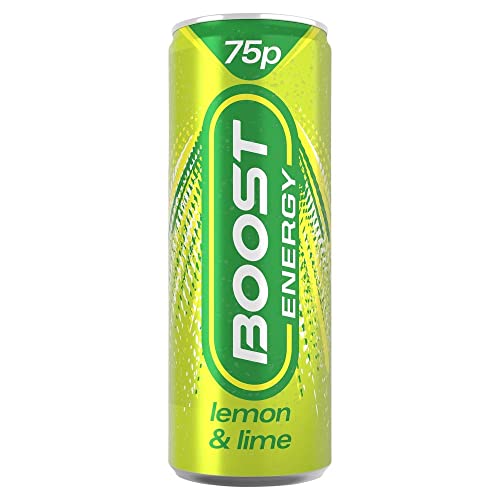 Boost Energy Drink Lemon & Lime Flavour, 250ml x 48 pack