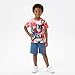 Transformers Optimus Prime Boys Short Sleeve T-Shirt and Mesh Short 2 Piece Set for Big Kids