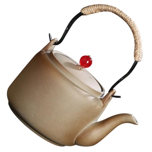 Gatuida Tetera de carbón moringa jarras tetera de tea pot bule cha fiesta colador de té hervidor de infusión de té taza de te invernaderos tetera de cerámica estufa de teteras