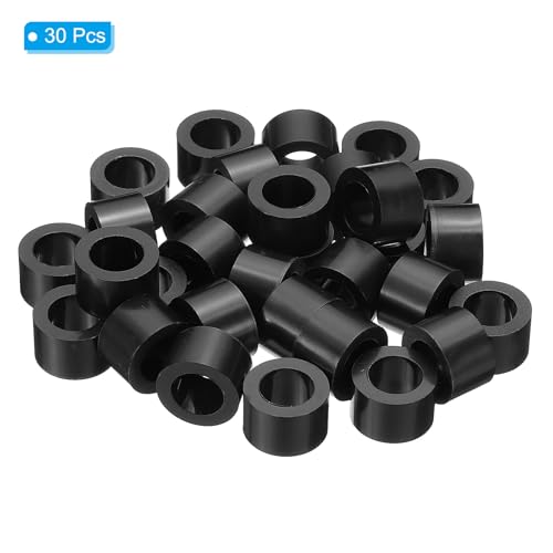 PATIKIL 30 Stück Distanzhülsen M10 Runde ABS Abstandshalter Unterlegscheibe 10.2 mm ID, 16mm OD, 12 mm Länge Ohne Gewinde Isolierung Distanzhülsen Schalter und Elektro Steckdose Hardware