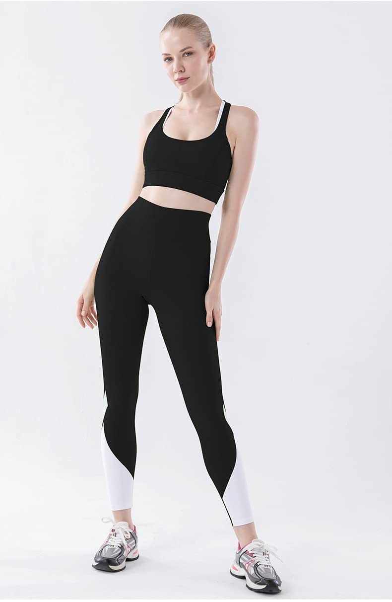 LuisFranklin Legginsy damskie siłownia joga kobiety joga legginsy siłownia legginsy sport wysoka talia pełna długość legginsy treningowe do fitnessu jogi
