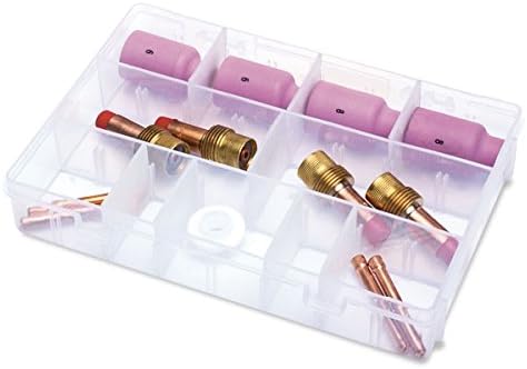 Eastwood 14 piezas de soldadura Tig 68 componentes de lentes de gas Kit de cuerpo de pinza Accesorios de antorcha Boquilla de alúmina de copa Lente