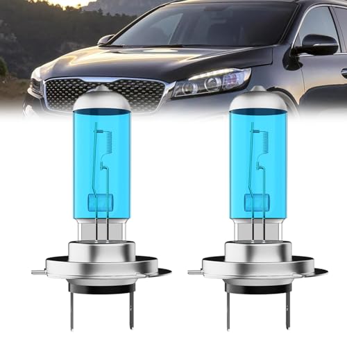 Image of Headlight Bulbs Compatible With Kia Sorento 2014-2015,H7 High Beam Halogen Light Bulb Combo,Super Bright 6000K White,Plug and Play,Pack of 2