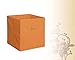 New Home Storage Bins Organizer Fabric Cube Boxes Shelf Basket Drawer Container Unit (4, Orange)