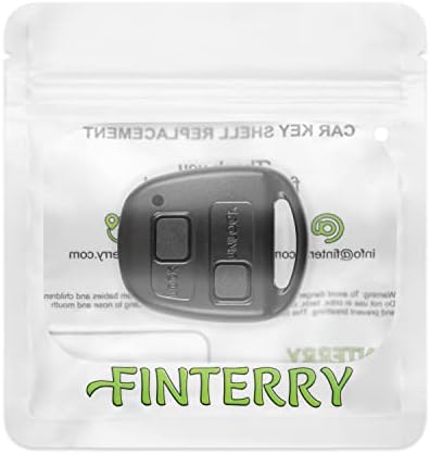 FINTERRY Pilot Remote Control Case Fob Cover Flip Folding Car Key Replacement Compatible with Toyota Auris Avensis Corolla RAV4 Tundra Yaris Avalon Hilux Land Cruiser Prius Sienna Verso 2 Buttons