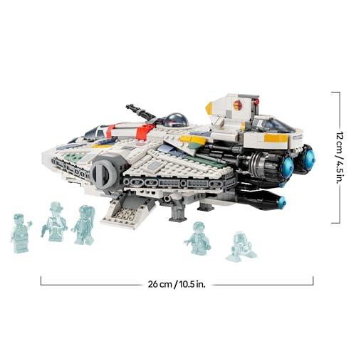 75357 Star Wars Ghost e Phantom II, Set con 2 Veicoli di Ahsoka, Astronavi Giocattolo da Costruire in Mattoncini con 5 Personaggi, Inclusi Jacen Syndulla e una Figura di Droide Chopper - Lego - Immagine 7