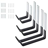 6 Pz Pesanti Utility Ganci Garage Appendiabiti A Parete Utility Indoor Appeso Rack Con Rivestimento Antiscivolo Per Kayak Canoa,Tavola Da Surf,Snow Board,Tavola Da Sci,Scala,Sedie Pieghevoli