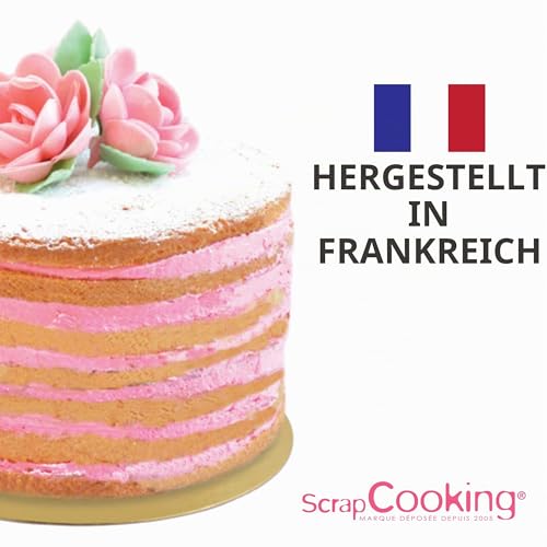 ScrapCooking - 4er-Set Tortenunterlage Rund Ø 30 cm - Cake Board - Karton Gold & Schwarz - Große Tortenplatte XXL - Kuchenplatte Cakeboard für Torten Kuchen Geburtstag - 5215