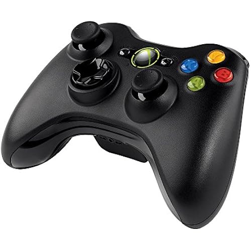 Microsoft Xbox 360 Wireless Controller Black (Renewed)