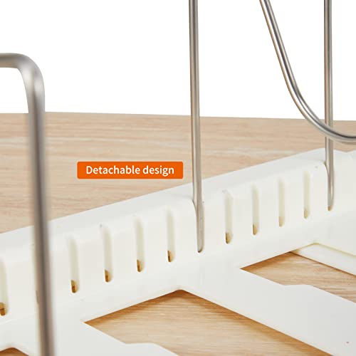 Ylmijfe Pot Lid Organizers,Pot Rack,Stainless Steel Adjustable Dividers,Pots And Pans Expandable Organizers,Pots Lid Holder,Kitchen Cabinet Pantry Bakeware Organizer And Storage #TOP4