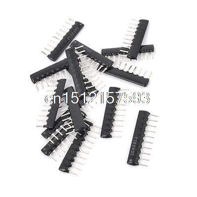 Lilianos 30 Pcs A10-331 330 ohm 2.54mm Pitch 10 Pin Lead Network Resistors