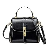 💗 Funktion: 3 Farboptionen: Schwarz, Braun und Burgunderrot. Kommt mit verstellbarem Riemen, so dass Sie frei sind, es als Handtasche, Schultertasche oder Crossbody Tasche zu verwenden. Reißverschluss kann Ihre persönlichen Sachen sicher halten.