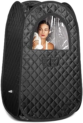 TaTalife Portable Sauna, Home Sauna Portable Tents, Full Body Steam Sauna Tent, Single Person Sauna, Newly Upgraded Large Space Sauna, Quick-Folding Sauna Tent (No Steamer Included)