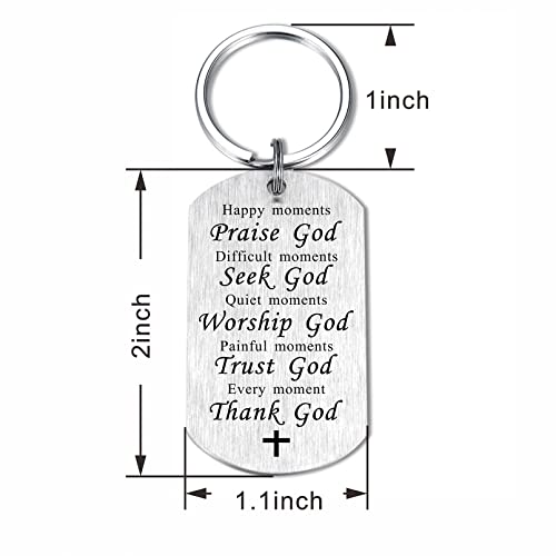 Sousyokyo Religious Keychain Christian Gifts For Women Men, Godly Gift Ideas, Thank God Spiritual Gifts, Bible Verse Healing Gift, Religion Halloween Christmas Present #TOP1