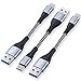 Produktbild Cabletron USB C Kabel kurz 10cm 3er Set als kurze Dockingstation Ladekabel für Handys und Tablets im perfekten 10cm 3er Set auch als Typ C Datentransferkabel geeignet oder geflochtenes Ladekabel Typ C