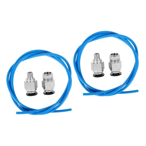 SOLUSTRE 2pcs Ptfe Bowden Tube Extruder Connector Fitting for Printer Tubing Pneumatic Coupler