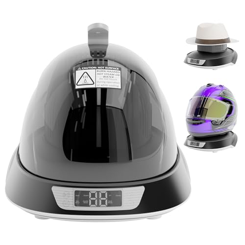 Hat Washer Cage Hat Heat Press & Hat Shaper All-in-1 Cap Care Machine with Steam Iron Ozone 3-Color Lighting Hat Cleaner for Baseball Caps Helmets Keep Caps Clean & Dry