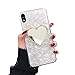 Produktbild QPOLLY Kompatibel mit iPhone XR Hülle TPU Silikon Glitzer Bling Kristall Schutzhüll [Glänzend Diamant Spiegel] Mirror Case Handyhülle für Frauen Mädchen Ultradünn Soft Zurück Hülle Bumper,Silber