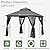 ECOTOUGE Outdoor Gazebo 10'x10', Heavy Duty Canopy Tent with Soft Double Roofs & Metal Corner Frame Shelves, Party Tent Shelter with Mosquito Netting for Patio, Deck, Backyard, Grey
