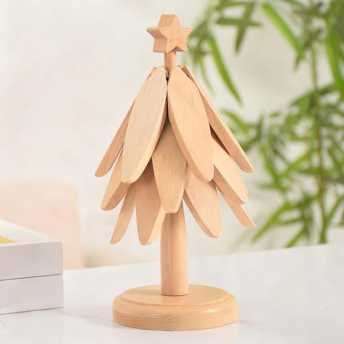 Dessous de verre en bois antidérapant et isolant pour table