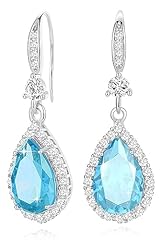 03.March-White Gold Plated | Aquamarine