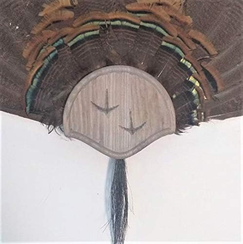 Weathered Wood Carved Track Turkey Mounting Kit -01