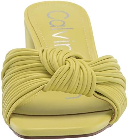 Calvin Klein Women's BEANCA Heeled Sandal, Lime 330, 8 | Image 1