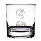 Joker Why So Serious? Engraved 10 oz Rock Glass