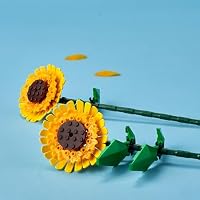 LEGO Botanicals Sonnenblumen - Gelbes Kunstblumen Set zum Bauen - Bastelset für Frauen und Männer - Schreibtischdeko oder DIY Blumendeko - Geschenk zum Muttertag - 40524 – Ansicht 3