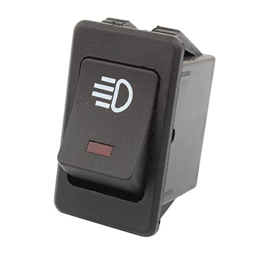 Tomall Led Car Replacement Fog Light Toggle Switch Dc 12V 35A On/Off Switch Red Led Light #TOP7
