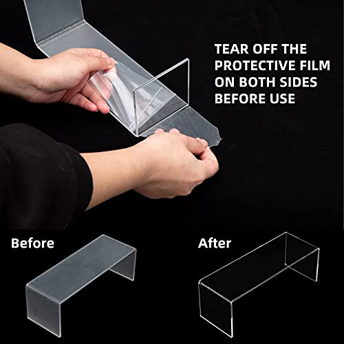 Ihomecooker 6 Pc Clear Acrylic Display Risers Showcase For Shoe Risers Retail Stand Cupcake Stand Dessert Stand … #TOP2