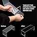 ihomecooker 6 Pc Clear Acrylic Display Risers Showcase for Shoe Risers Retail Stand Cupcake Stand Dessert Stand
