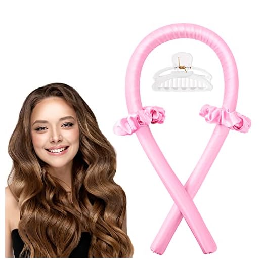 Colorfarm Conjunto de modelador de cachos sem calor, para mulheres, cabelo grosso e fino, antiderrapante