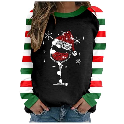 Sweat col rond femme ample fini les hauts inconfortables pull ajusté noir