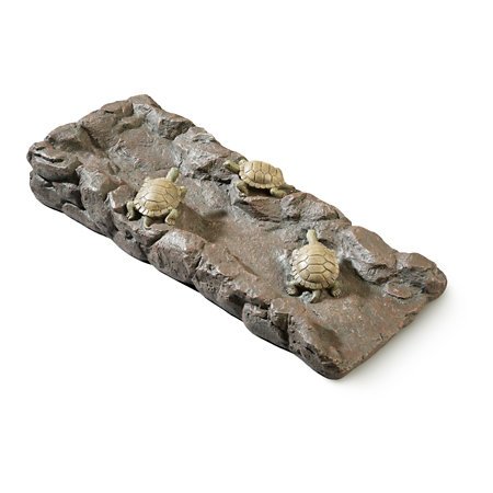 Outdoor Decorative Downspout Extender Splash Block Bathing Turtles