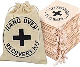 WH SIGNATURE Hangover Kit Bags for Bachelorette Party Favors, Bridal Shower Drawstring Bag, Wedding Welcome Gift Bag Supplies – Pack of 10