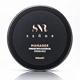 Señor Manager Pomade Herren - 100ml - Wasserbasierte Haar Pomade mit Rizinusöl, Sehr Starker Halt & Wet-Look Finish, Reworkbar, Leicht Auswaschbar, Pflegt & Stärkt das Haar