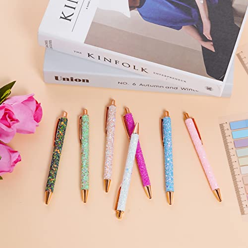 Jiebor JIE001 11Pcs Fancy Pens Glitter Pens Cute Fun Pretty Pens Metal Retractable Ballpoint Pens Cool Pens thumb #5