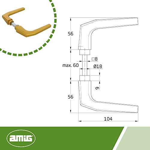 Amig - Set de Poignées de porte d'intérieur |