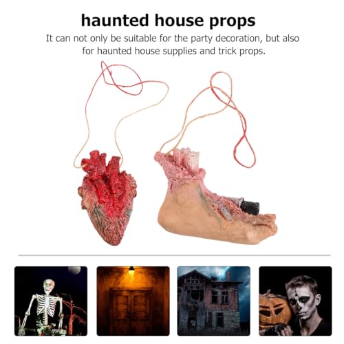 Organes humains d'Halloween DECHOUS suspendus aspect sanglant réaliste