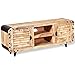 Produktbild vidaXL TV-Schrank Fernsehtisch HiFi Lowboard Raues Mangoholz 120 x 30 x 50 cm