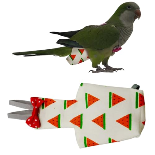 Fraldas de pássaros para cockatiels, fralda de papagaio com camada interna à prova d'água | Fralda
