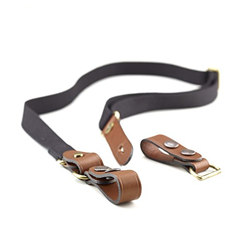 Billingham Sangle Attache METALLIQUE incluse Noir / Marron Clair taille