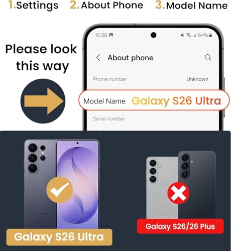 Image of Tempered Glass Screen Protector Compatible for Samsung Galaxy S26 Ultra with Edge to Edge Coverage and Easy Installation kit