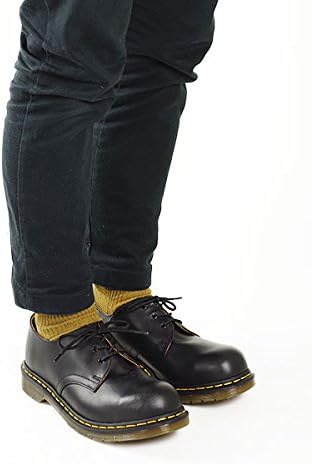 Amazon ドクターマーチン 1925 3ホール スティールトゥ ブラック レースアップシューズ
