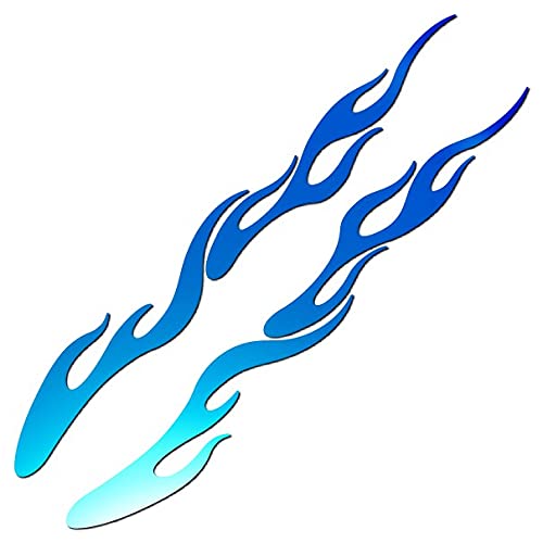 Amazon.co.jp: ファイヤーパターンステッカー フレイムC4 車 バイク用