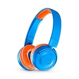 Fone de ouvido on ear Bluetooth infantil , Azul com Laranja JBLJR300BTUNO