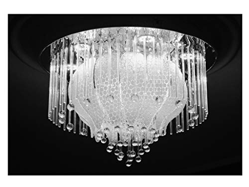 Image of Prop It Up Multicolored led and Musical(Bluetooth). Chandelier, with White and Warm White Light, Low Height Celling Chandelier, and Modern Design -13224 (500mm)